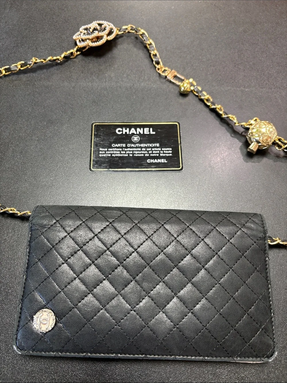 CHANEL Black Quilted Lambskin Long Wallet - Picture 11 of 16